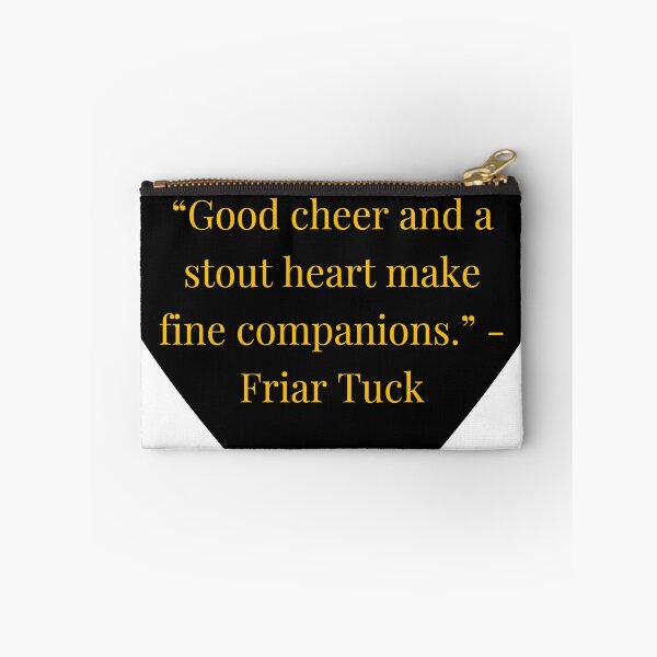 Item preview, Friar Tuck Quote – Robin Hood tradition Gold Text Black Heart designed and sold by TheIconSmith.