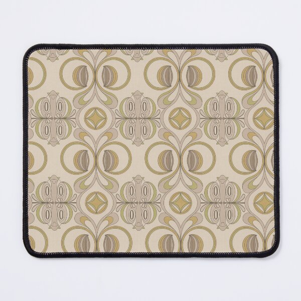 Item preview, Gustav Klimt Geometric Neutral Pattern Art Nouveau Gold Wallpaper Print designed and sold by Tamas Das.