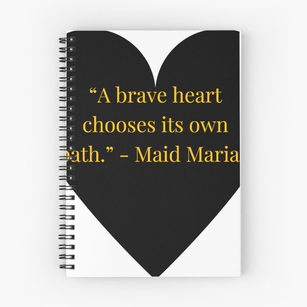 Item preview, Maid Marian Quote – Robin Hood tradition Gold Text Black Heart designed and sold by TheIconSmith.
