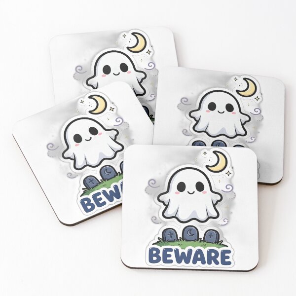 Item preview,  Beware Spooky Ghost Graveyard Sticker designed and sold by LunaAdventurer.