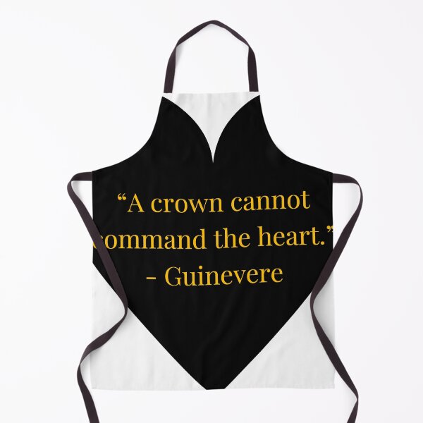 Item preview, Guinevere Quote – Arthurian tradition Gold Text Black Heart designed and sold by TheIconSmith.