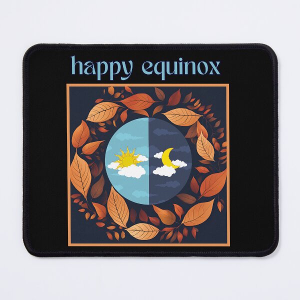 Item preview, Autumn Equinox – Sun, Moon & Falling Leaves designed and sold by Daisy-83.