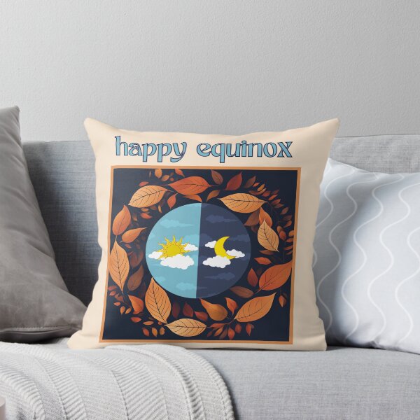Item preview, Autumn Equinox – Sun, Moon & Falling Leaves designed and sold by Daisy-83.