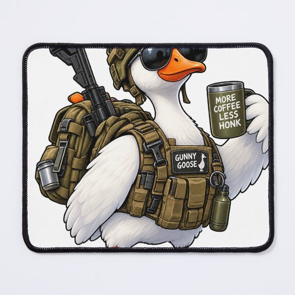 Item preview, Gunny Goose – More Coffee Less Honk Funny Goose Design designed and sold by CreativeNest Prints.
