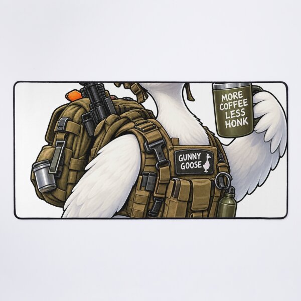 Item preview, Gunny Goose – More Coffee Less Honk Funny Goose Design designed and sold by CreativeNest Prints.
