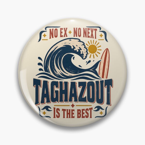 Item preview, Taghazout Morocco Surf Wave – Vintage Minimal Surf designed and sold by AmiGraph.