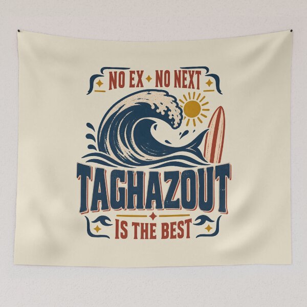 Item preview, Taghazout Morocco Surf Wave – Vintage Minimal Surf designed and sold by AmiGraph.