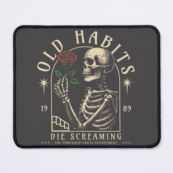 Item preview, Old Habits Die Screaming - Vintage Style Motivational Design designed and sold by Aviiarii.