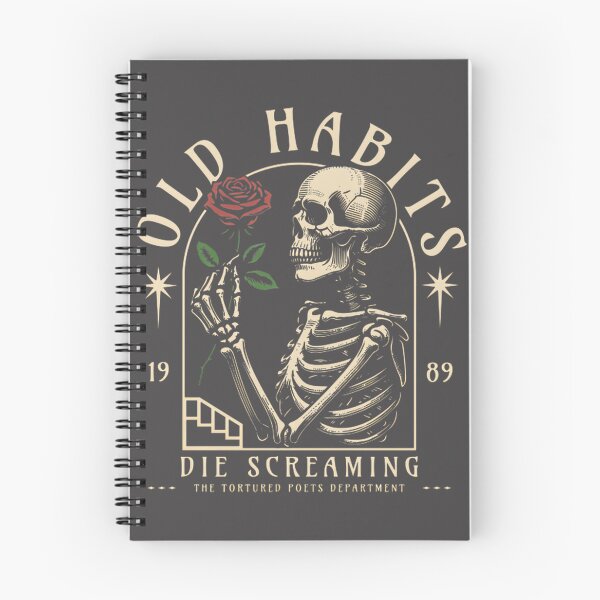 Item preview, Old Habits Die Screaming - Vintage Style Motivational Design designed and sold by Aviiarii.