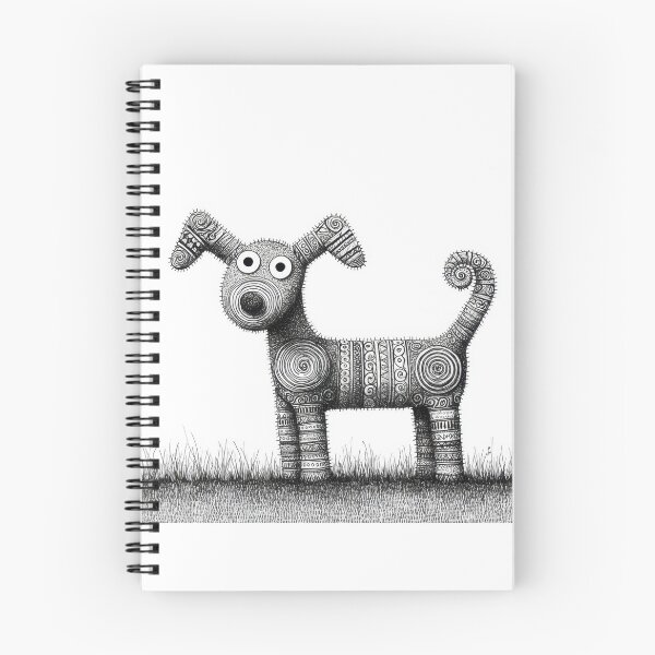 Item preview, Dog made of patterns in a field designed and sold by anytka.