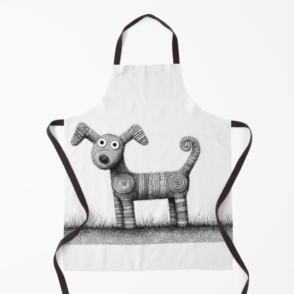 Item preview, Dog made of patterns in a field designed and sold by anytka.