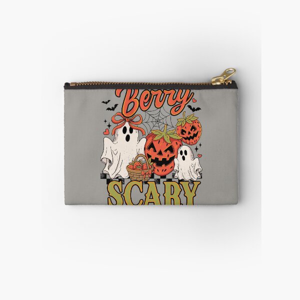 Item preview, Berry Scary Halloween Ghost Strawberry Jack o Lantern designed and sold by RinrinDesigns.