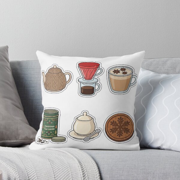 Artikelvorschau, Gemütliches Winter-Tee- und Kaffee-Sticker-Set – Sortiment mit beliebten Heißgetränken entworfen und verkauft von SimpleP.