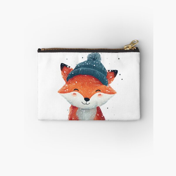 Item preview, Fox wearing a hat in winter scene designed and sold by anytka.
