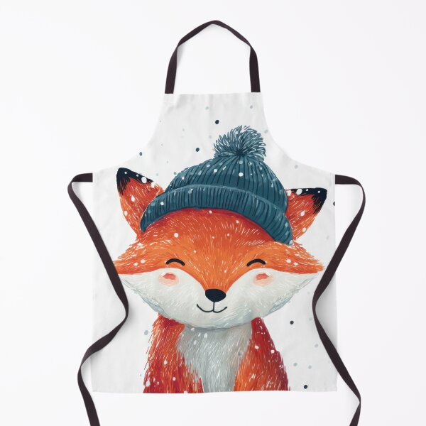 Item preview, Fox wearing a hat in winter scene designed and sold by anytka.