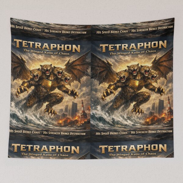 Item preview, Tetraphon - The Winged Kaiju of Chaos designed and sold by 5PalmsCreative.