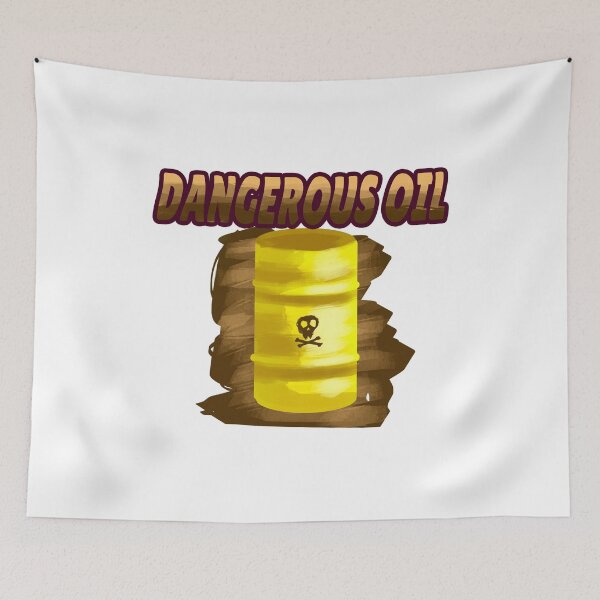 Item preview, Dangerous Oil – Toxic Industrial Warning designed and sold by NeedForParks.