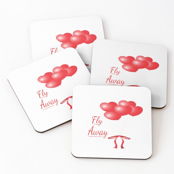 Item preview, Romantic Red Heart Balloons Fly Away Vector Design designed and sold by Carftora786.