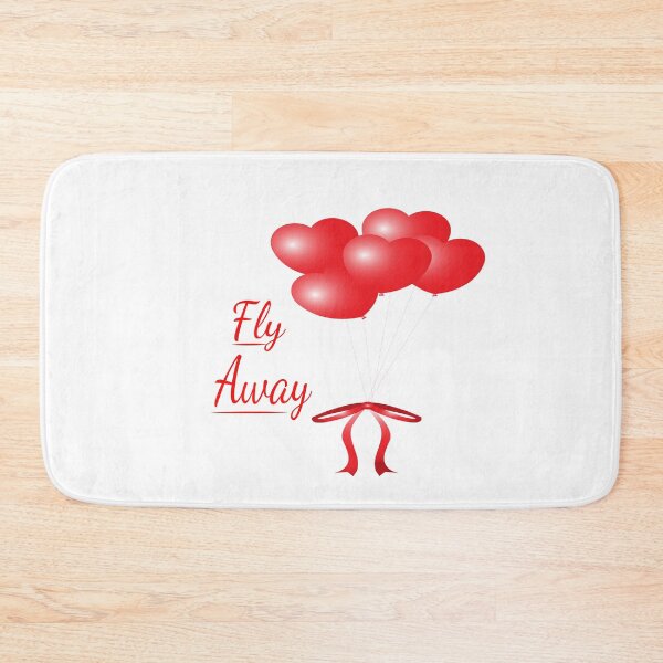 Item preview, Romantic Red Heart Balloons Fly Away Vector Design designed and sold by Carftora786.