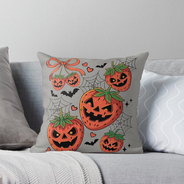 Item preview, Spooky Strawberry Jack o Lantern Halloween designed and sold by RinrinDesigns.
