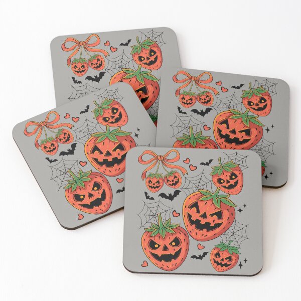 Item preview, Spooky Strawberry Jack o Lantern Halloween designed and sold by RinrinDesigns.