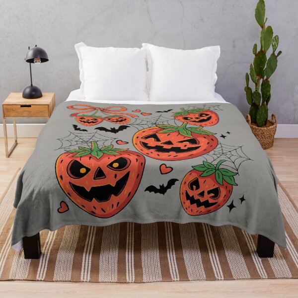 Item preview, Spooky Strawberry Jack o Lantern Halloween designed and sold by RinrinDesigns.