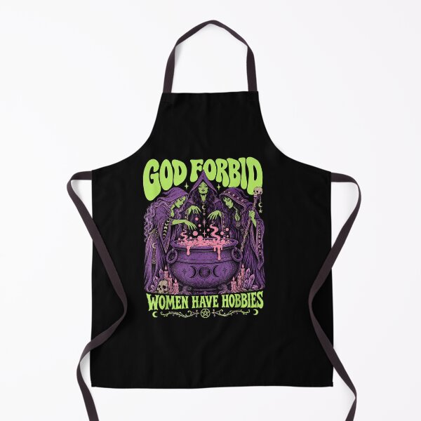 Item preview, God Retro Forbid Women Have Hobbies Witch Halloween Feminist  designed and sold by Juansustait.