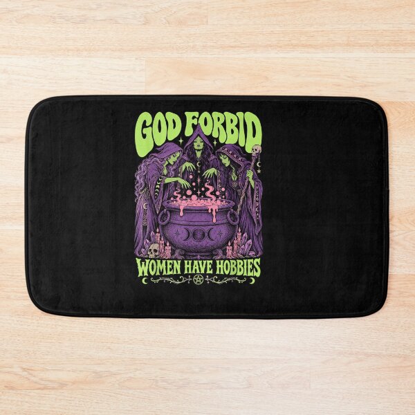 Item preview, God Retro Forbid Women Have Hobbies Witch Halloween Feminist  designed and sold by Juansustait.
