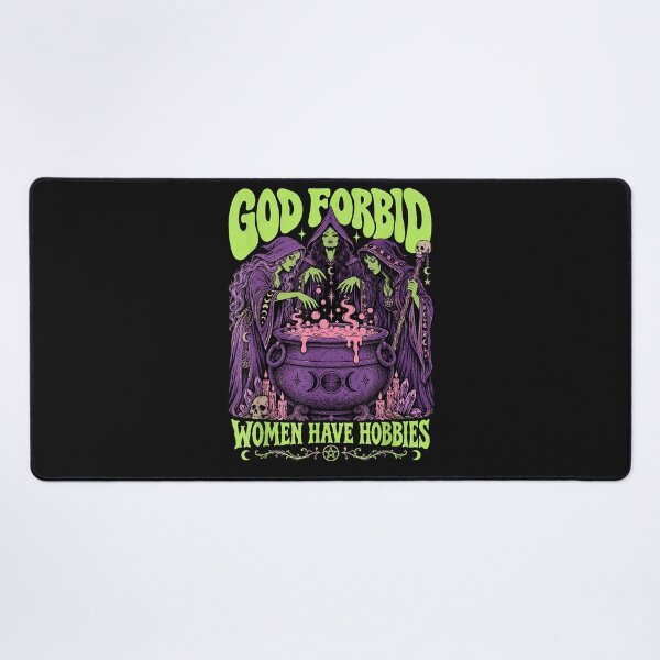 Item preview, God Retro Forbid Women Have Hobbies Witch Halloween Feminist designed and sold by Juansustait.