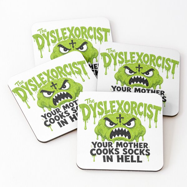 Item preview, The Dyslexorcist Horror Pun designed and sold by TshirtsOnline-.