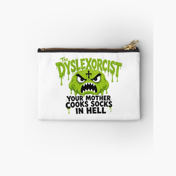 Item preview, The Dyslexorcist Horror Pun designed and sold by TshirtsOnline-.