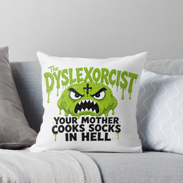 Item preview, The Dyslexorcist Horror Pun designed and sold by TshirtsOnline-.