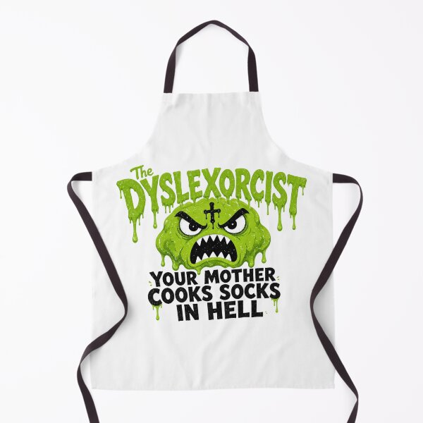 Item preview, The Dyslexorcist Horror Pun designed and sold by TshirtsOnline-.