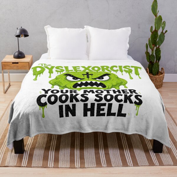 Item preview, The Dyslexorcist Horror Pun designed and sold by TshirtsOnline-.