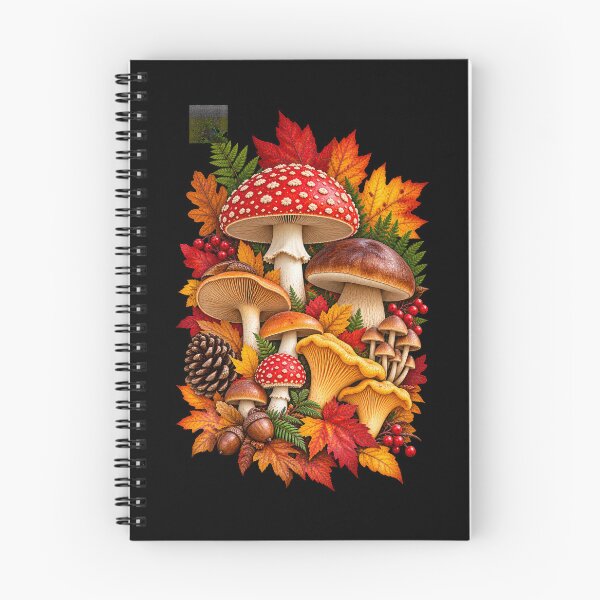 Item preview, Mushrooms and Autumn Leaves designed and sold by RockitBaby.