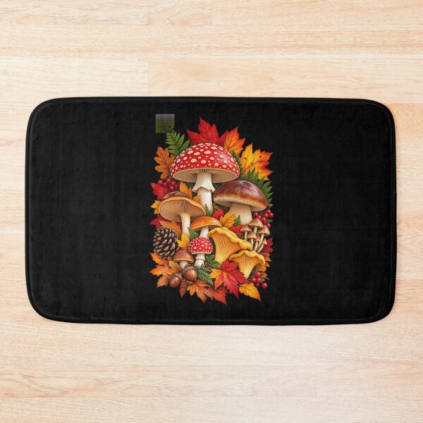 Item preview, Mushrooms and Autumn Leaves designed and sold by RockitBaby.