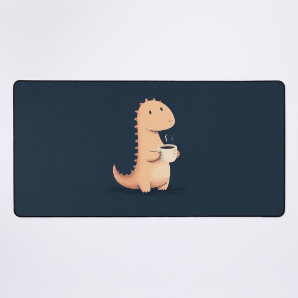 Item preview, Cute dinosaur holding coffee cup designed and sold by anytka.