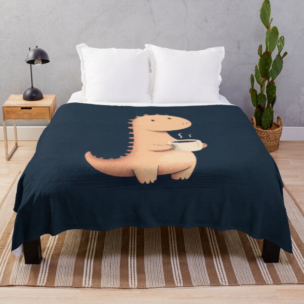 Item preview, Cute dinosaur holding coffee cup designed and sold by anytka.
