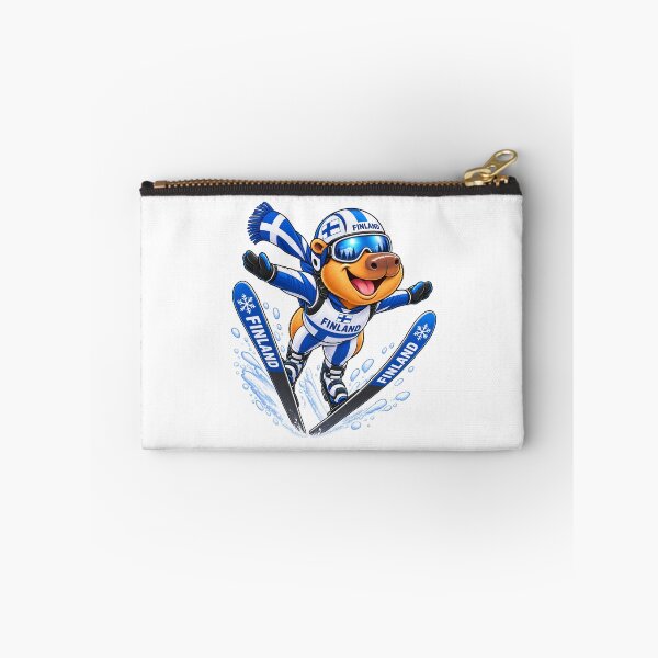 Item preview, Cute Finnish Capybara Ski Jumper designed and sold by CapybaraTravels.