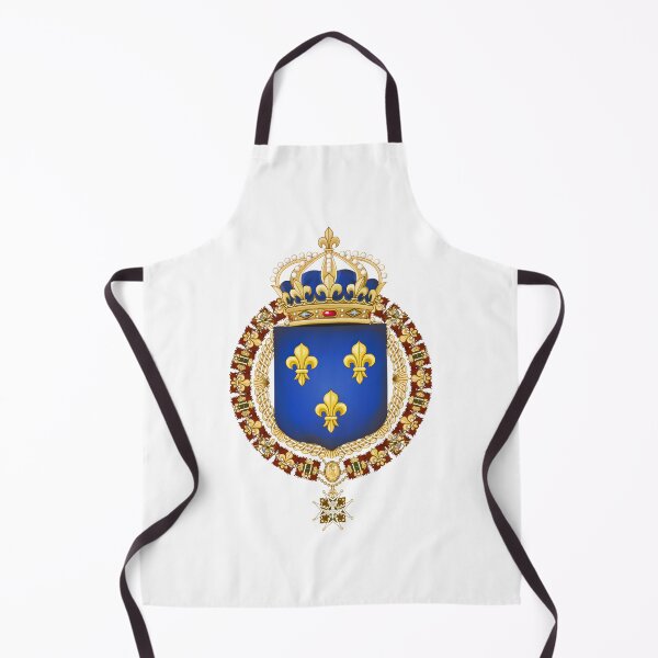 Item preview, Vintage Kingdom of France Coat of Arms with Fleurs de Lys on Blue Background High Quality Design designed and sold by richard143.