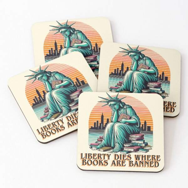 Item preview, Liberty dies where books are banned  designed and sold by abby-thorns.