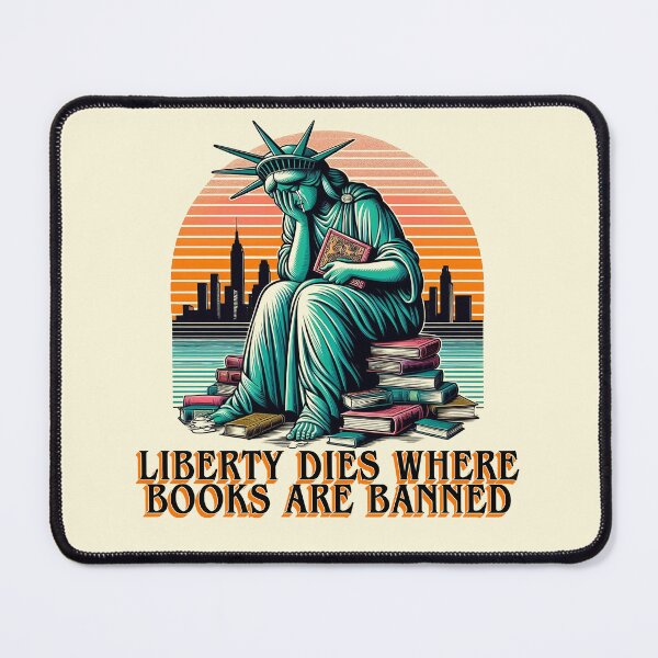 Item preview, Liberty dies where books are banned designed and sold by abby-thorns.