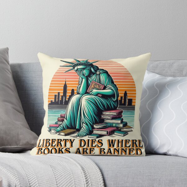 Item preview, Liberty dies where books are banned  designed and sold by abby-thorns.