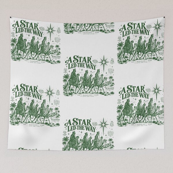 Item preview, A Star Led the Way Three Kings Nativity designed and sold by RDGNR.