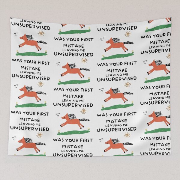 Item preview, Leaving Me Unsupervised Mischievous Fox Humor designed and sold by cerima.