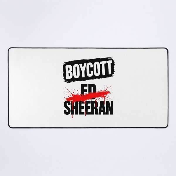 Item preview, Boycott Ed Sheeran Protest Message Red Splatter designed and sold by thefirstbroo.