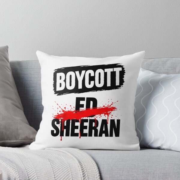 Item preview, Boycott Ed Sheeran Protest Message Red Splatter designed and sold by thefirstbroo.