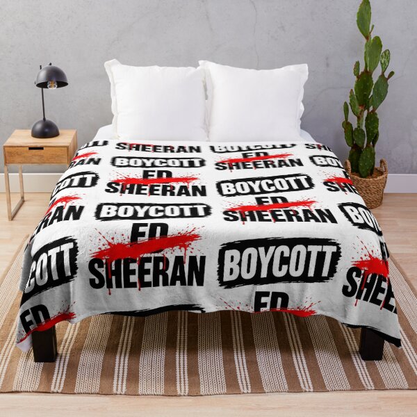 Item preview, Boycott Ed Sheeran Protest Message Red Splatter designed and sold by thefirstbroo.