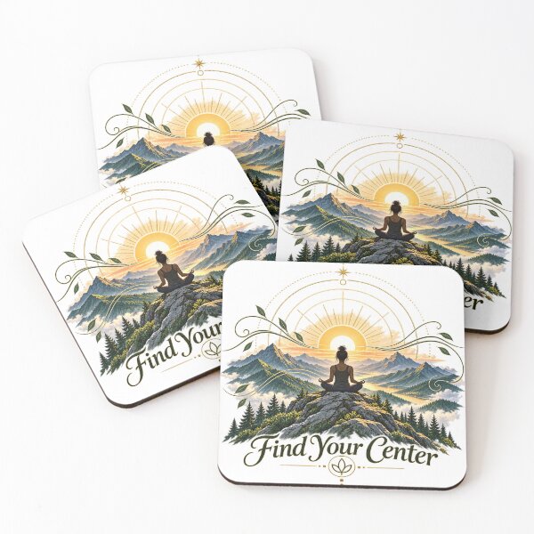 Item preview, Find Your Center – Mountain Mindfulness Design designed and sold by A Light Worker.