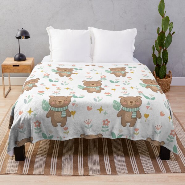 Item preview, Cute Bear Seamless Pattern designed and sold by prapapon.